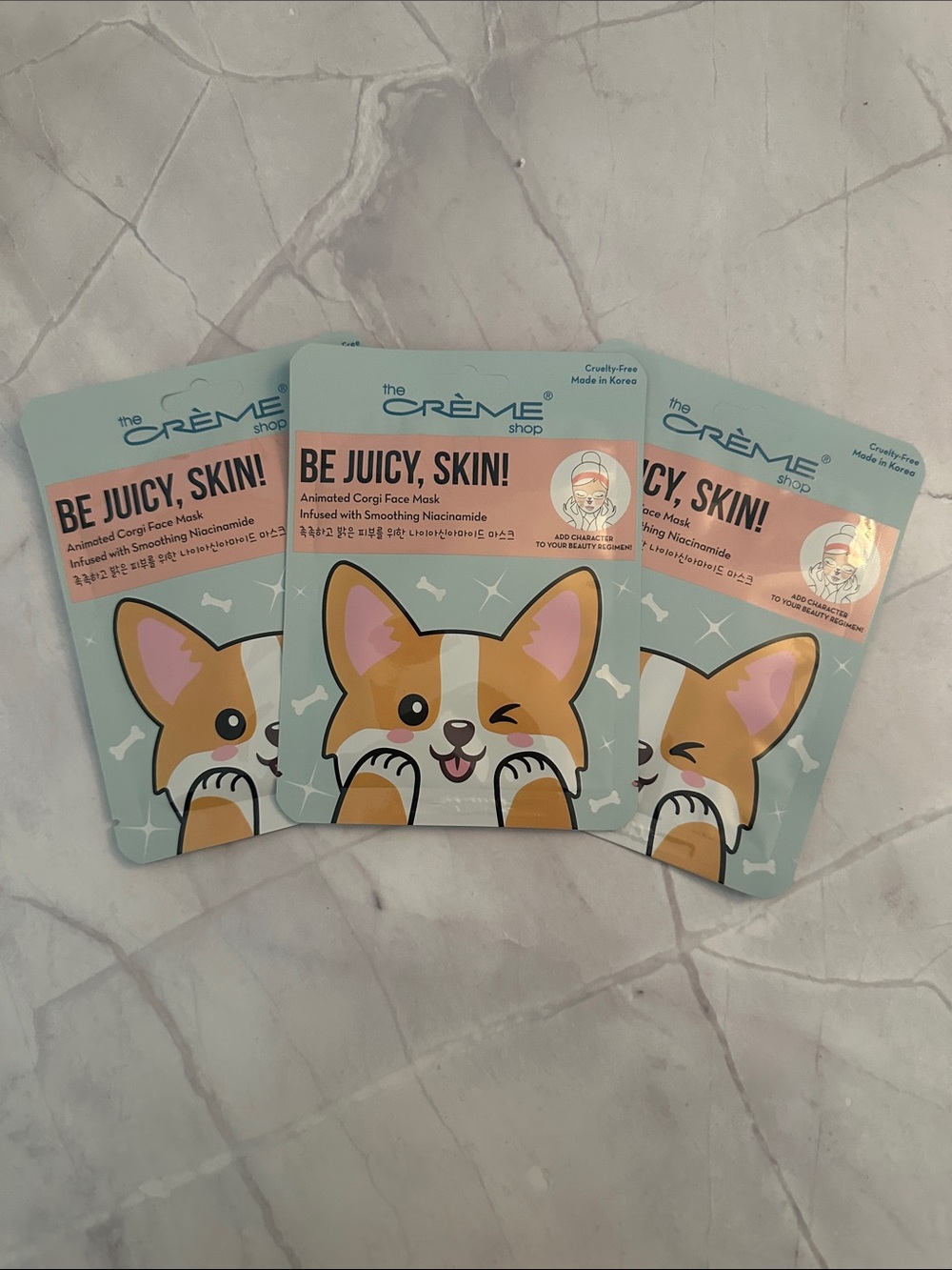 The Crème Shop 'Be Juicy, Skin!' Corgi Face Mask (3)